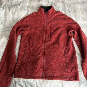 Ibex Maroon merino Wool Jacket